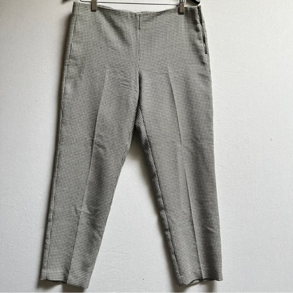 Judith & Charles 100% Virgin Wool geometric pattern trousers Sz 8